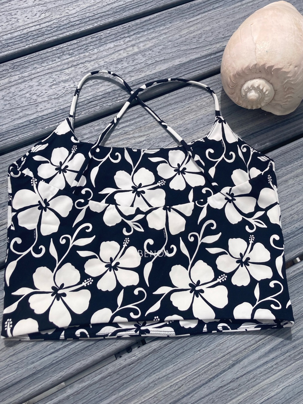 BENOA - Active Crossback Tank Top in pupukea black - M - Picture 7 of 10